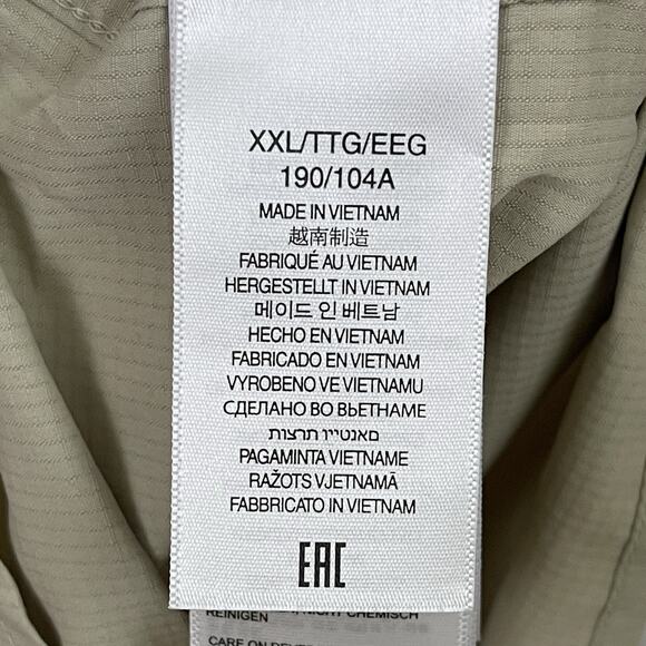 Marmot Mens Aerobora Button Down Shirt XXL Sandbar Tan Roll Tab Wicking Rip Stop - Picture 12 of 15